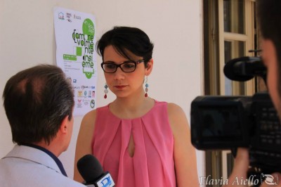 La giornalista Sarah Donzuso che organizzato il quadrangolare