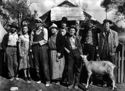 La famiglia Joad protagonista del film Furore, ambientato nell'America della Grande Depressione