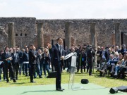 Matteo Renzi in visita a Pompei