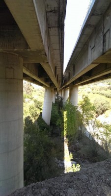 Il viadotto Himera adagiato su se stesso sulla A19