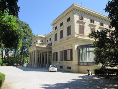 Villa Malfitano, il portico d'ingresso