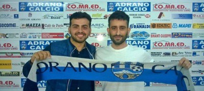 Damiano Proto (sulla destra) nuovo allenatore dell'Adrano calcio