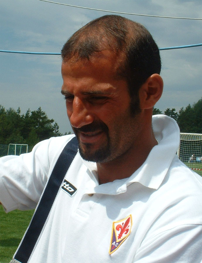 Giuseppe Pancaro nel 2005 ai tempi della Fiorentina