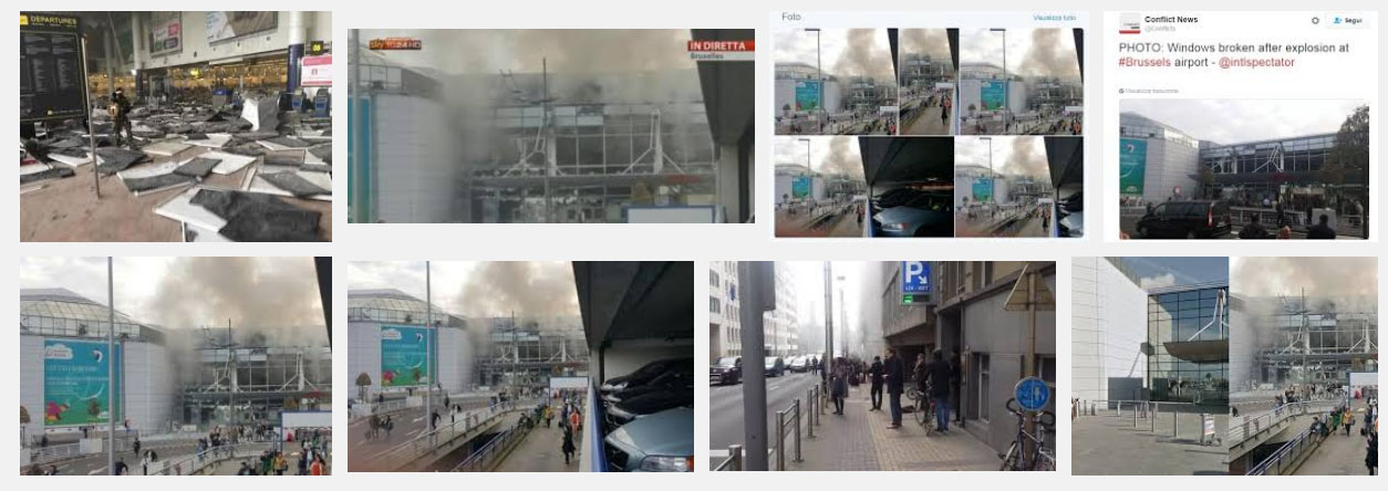 Le immagini su Google dell'attentato all'aeroporto di Bruxelles
