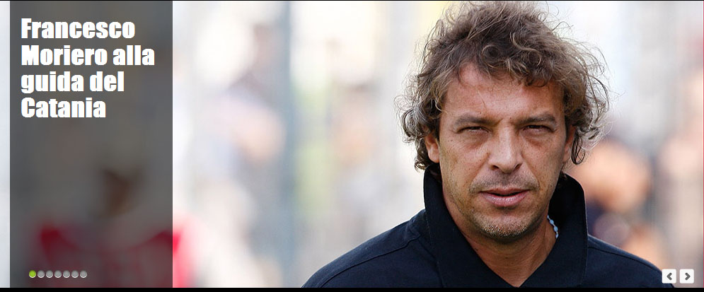 Francesco Moriero nuovo allenatore del Calcio Catania