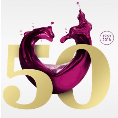 Il logo dei 50anni del Vinitaly