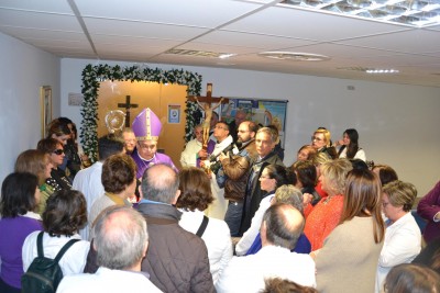 Apertura Porta Santa all'ospedale Cannizzaro con l'arcivescovo di Catania mons Gristina