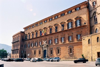 La sede dell'Assemblea Regionale Siciliana a Palermo