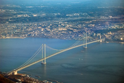 Akashi Bridge, Giappone il ponte più lungo del mondo a campata unica