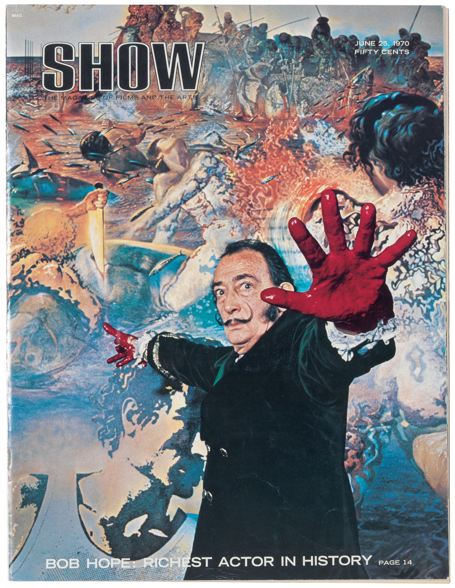 Show
Rivista, vol 1, num. 7
25/06/1970
Fundació Gala-Salvador Dalí, Figueres, 2018