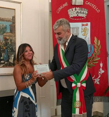 Patrizia Calogero e il sindaco Scandurra