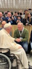 Il Papa con Piergiuseppe De Luca presidente provinciale MCL Catania
