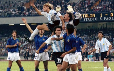 L'Italia esulta alla finale di Italia-Argentina