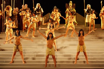 Le prove dell'Aida che andrà in scena a Siracusa il 12 luglio per la prima