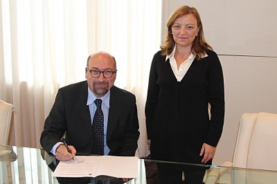 Sergio Azzarello, nuovo commissario ad acta della Provincia regionale, e la segretaria generale Francesca Gangi