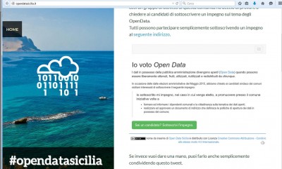 OpenData home page