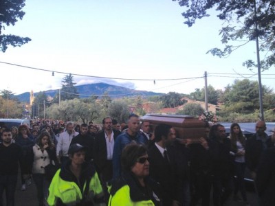 I funerali di Giordana Di Stefano (ph LiveSiciliaCatania)