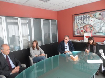 Visita del commissario della provincia, Maria Costanza Lentini, alla Pubbliservizi