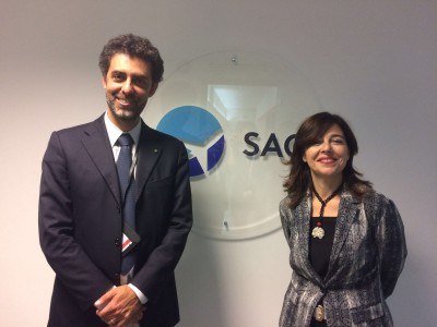Nico Torrisi e Daniela Baglieri, ad e presidente di Sac SpA