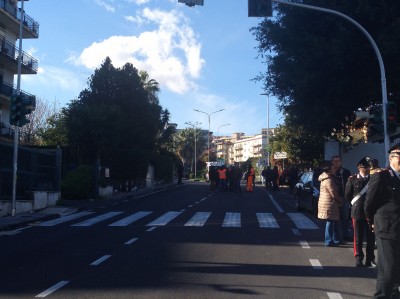 Protesta lavoratori Pubbliservizi davanti all'ex Provincia Regionale di Catania 