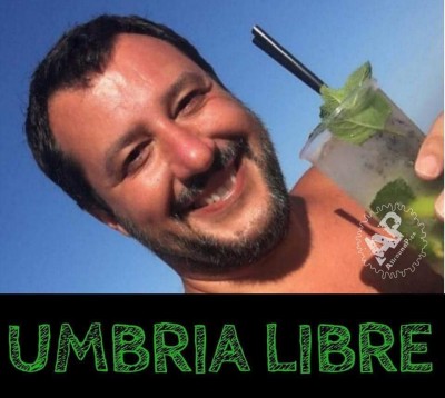 umbria libre, la vittoria di Salvini alle regionali dell'Umbria